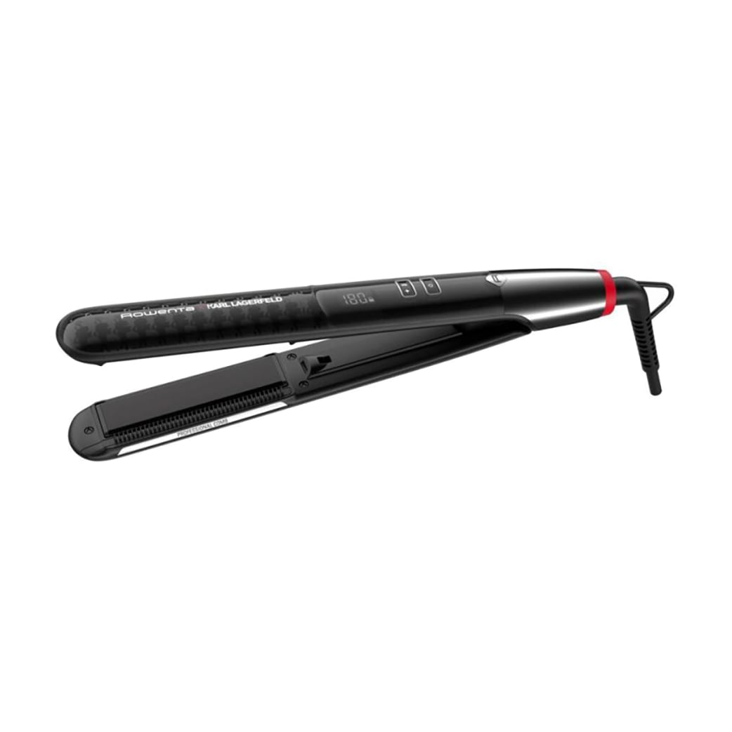 Вирівнювач для волосся Rowenta x Karl Lagerfeld K/Pro Stylist Straightener з дисплеєм, чорний (SF466LF0)